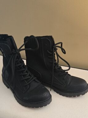 Blowfish Black Combat Boots